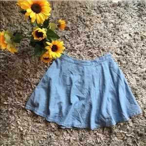 flirty jean skirt (sorry for the wrinkles)