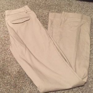 Khaki Gap Modern Boot Cut Trousers size 4L