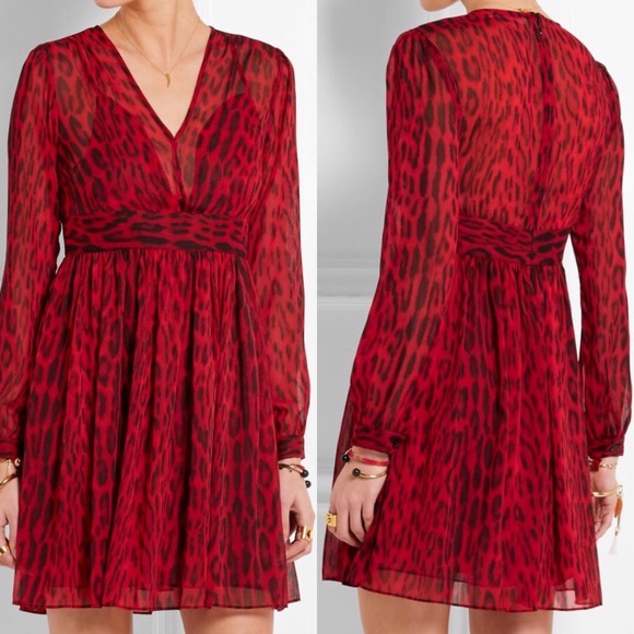Michael kors red leopard dress Clearance