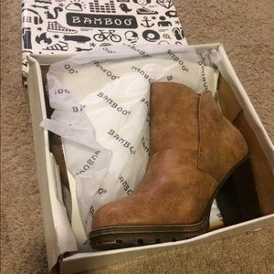 Brand new Bamboo ankle booties