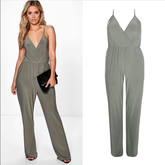 Wrap Front Jumpsuit - Picture 2 of 3