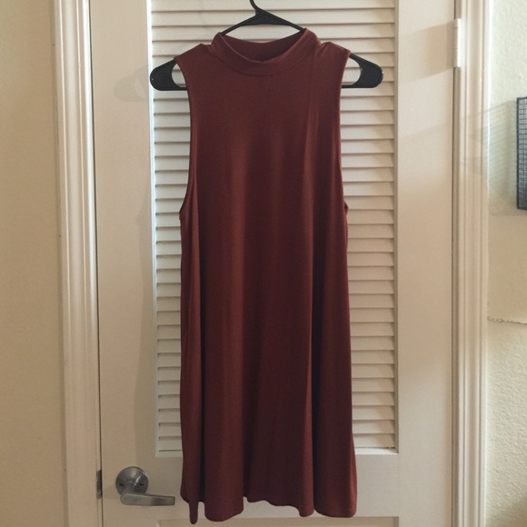 Topshop mock neck swing dress