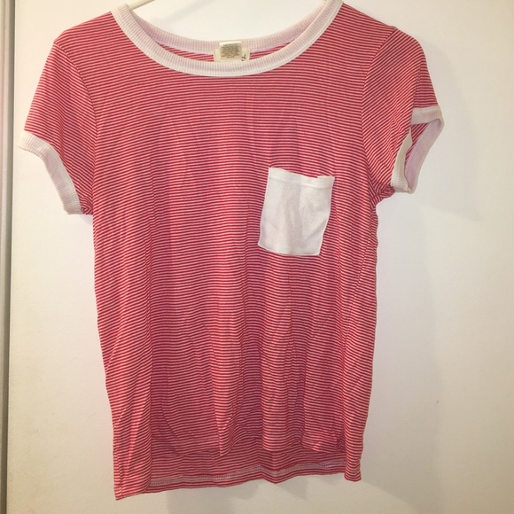 Red& white wet seal tee!