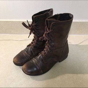 Steve Madden Women's Troopa Combat Boots