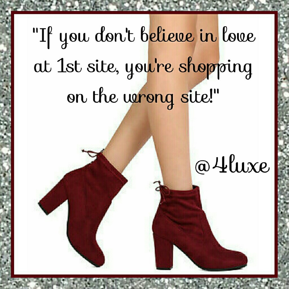 Booties ❤NEW ARRIVAL❤ Rear Tie COLOR:WINE - Picture 5 of 5
