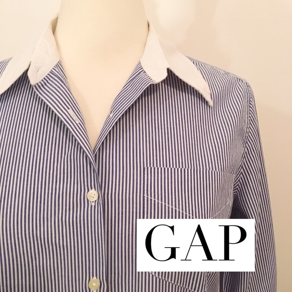 Contrast button-down