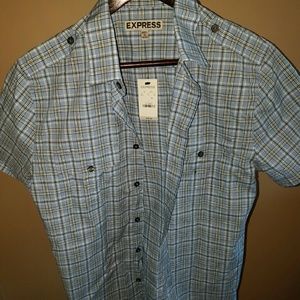 Express small fitted collared shirt