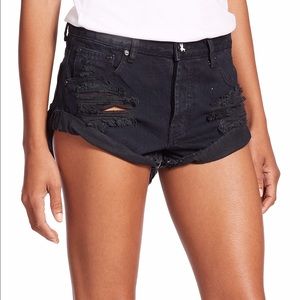 One Teaspoon fox black bandit shorts