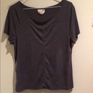 Tilly's grey fringe top. Size M.