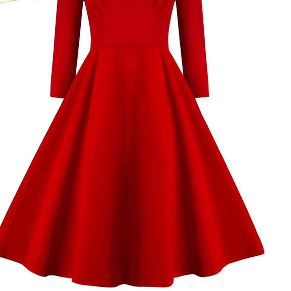 Red Vintage dress - Picture 3 of 3