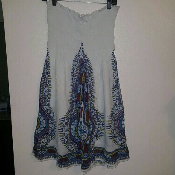 White Strapless Dress