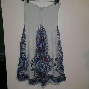 White Strapless Dress