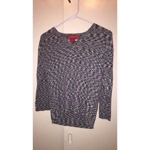 Gloria Vanderbilt Black white and grey long sleeve petite large