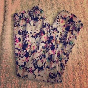 Floral pajama pants