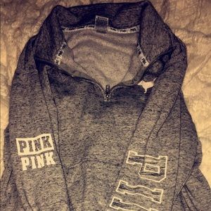 Pink zip up sweatshirt
