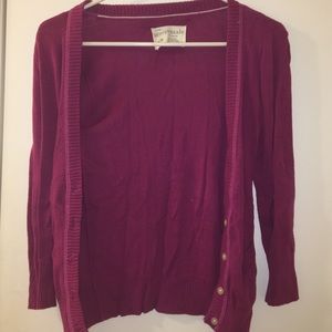 Aeropostale purple cardigan