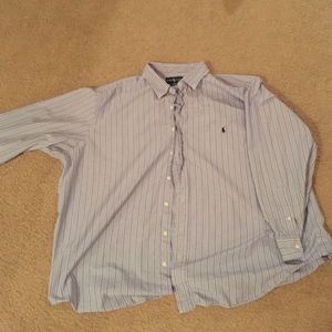 Ralph Lauren 3XB long sleeve button down lt blue