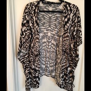 Cute Cover/Duster, Black, Brown & White in Color