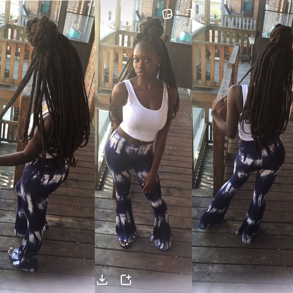Bell bottomed pants