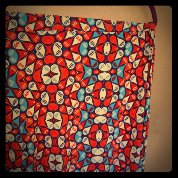 Lularoe Americana 2XL Azure Skirt - Picture 1 of 4