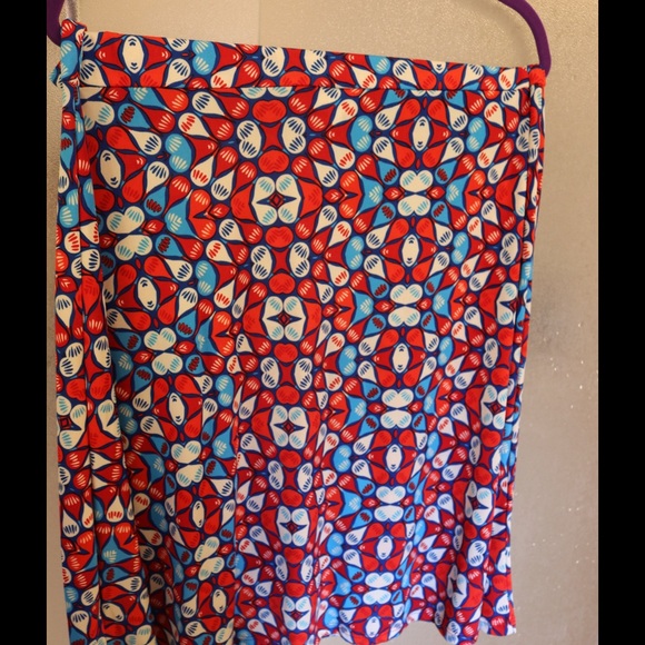 Lularoe Americana 2XL Azure Skirt - Picture 2 of 4