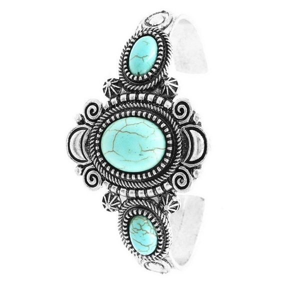 Jewelry - 🌵Filigree Western Turquoise Cuff🌵 Jewelry - 🌵Filigree Western Turquoise Cuff🌵