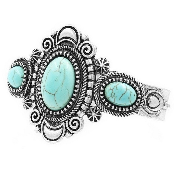 Jewelry - 🌵Filigree Western Turquoise Cuff🌵 Jewelry - 🌵Filigree Western Turquoise Cuff🌵