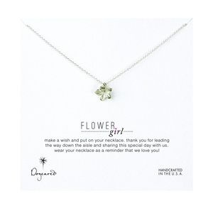 Sterling Silver Dogeared Flower Girl Necklace