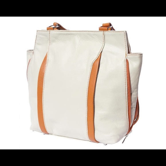Convertible backpack and shoulder bag(leather)