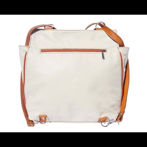 Convertible backpack and shoulder bag(leather)