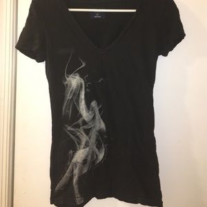 American eagle smoke designed shirt
