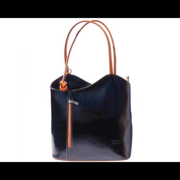 Convertible backpack and shoulder bag (leather) main image 4