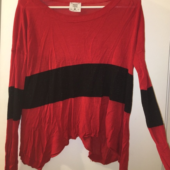 Red &a black long sleeve