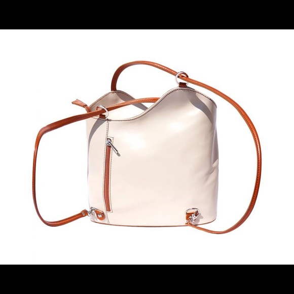 Convertible backpack and shoulder bag (leather) main image 2