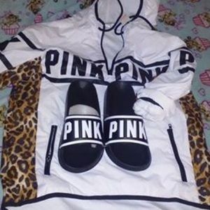 Love pink windbreaker
