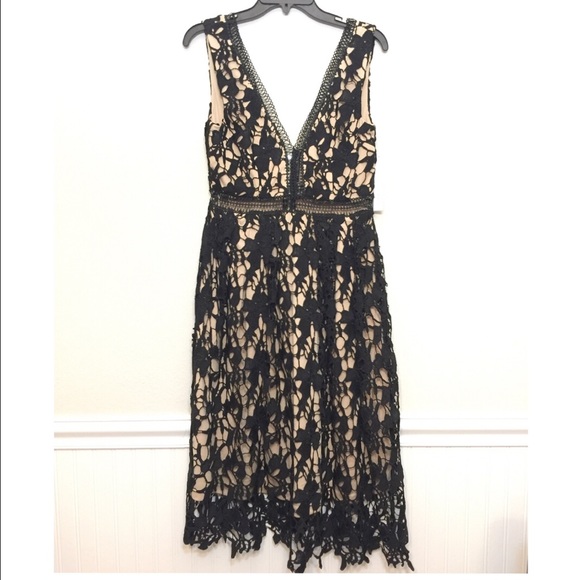 🆕NWT Aqua black lace dress SZ M - Picture 2 of 4