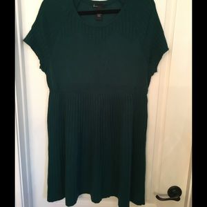 Forrest Green Skater Sweater Dress/Tunic