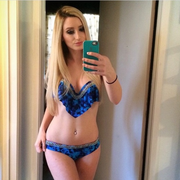 Blue Tie-Dye Victoria's Secret PINK Swimsuit