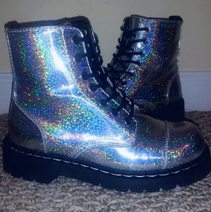 T.U.K. HOLOGRAM ANARCHIC 7 EYE BOOTS