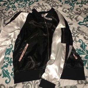 Satin bomber jacket size small