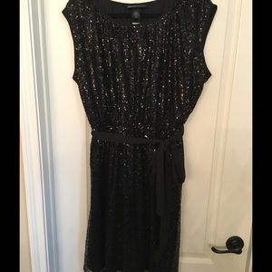 NWT Black Sequined Party Dress
