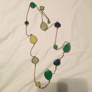 Long Multicolored Francesca necklace with gold