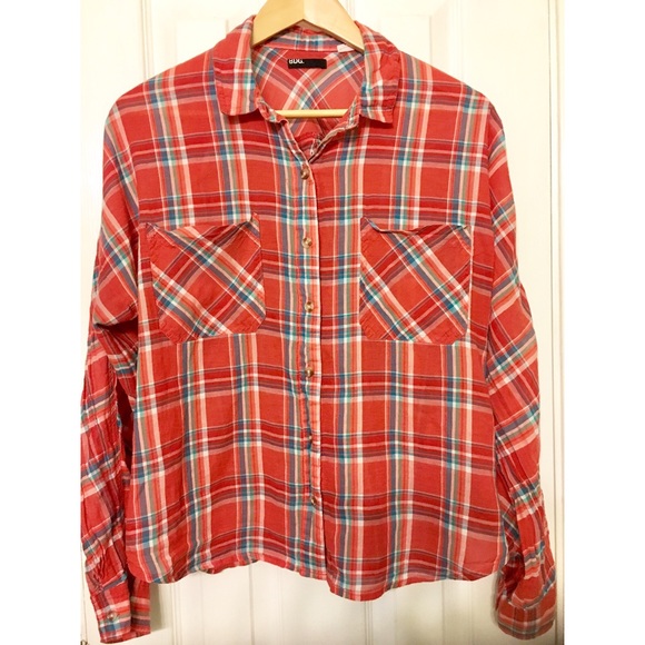 BDG Button-Down Plaid Shirt