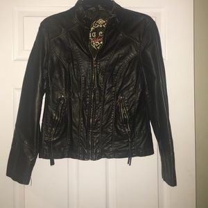 Brown Faux leather jacket