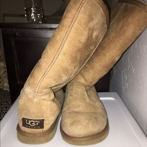 Women's size 6 tall chestnut uggs.