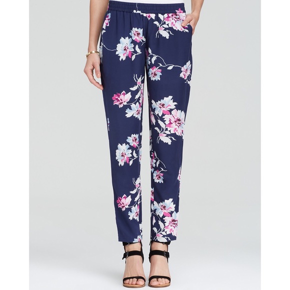 Joie Pants - Joie Talina B Bouquet Print Silk Pants