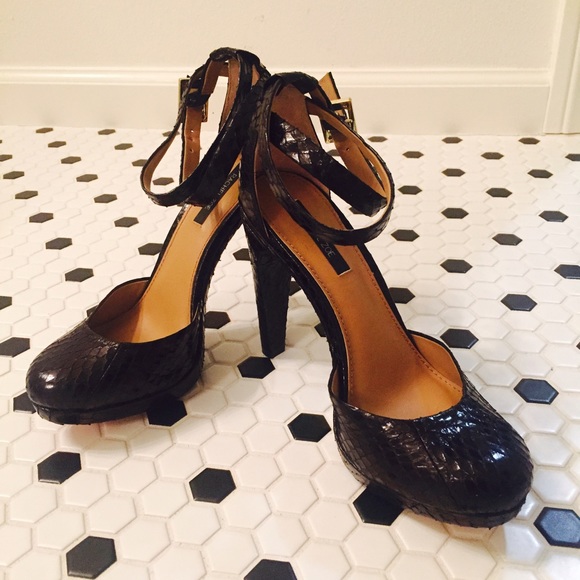 Never worn! Rachel Zoe snake maryjane platforms.
