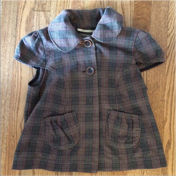 Chemins Blancs plad  short sleeve vest - Picture 4 of 4