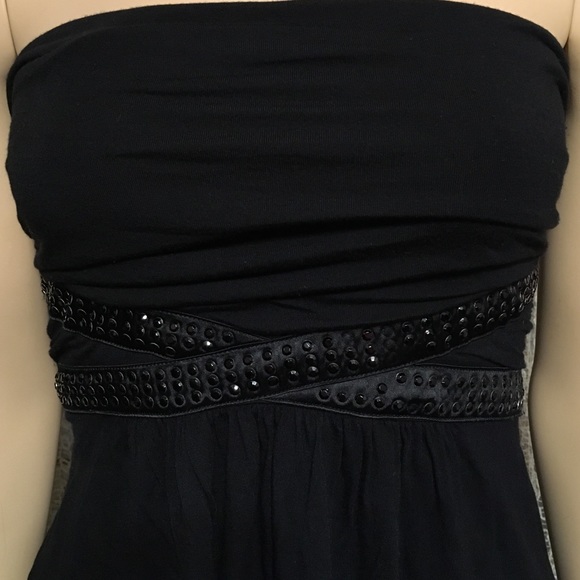 Express Tops - Strapless top Embellished Black