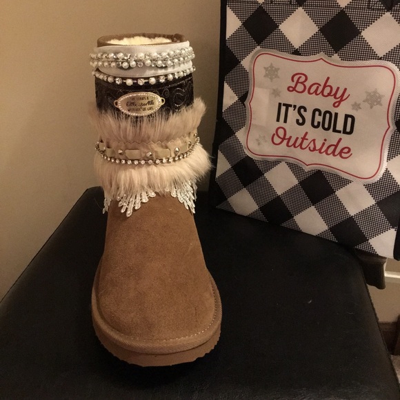 Bling boho boots